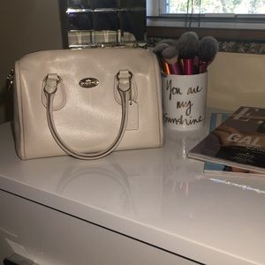 Coach Vanilla Satchel Crossbody w/ Strap